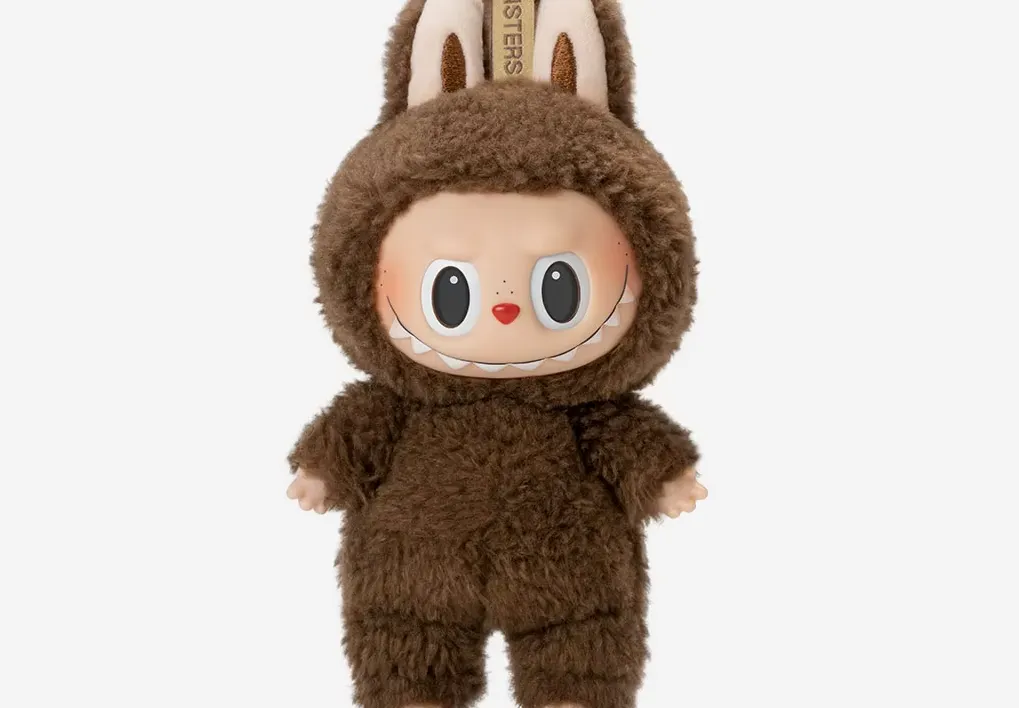 A brown Labubu toy