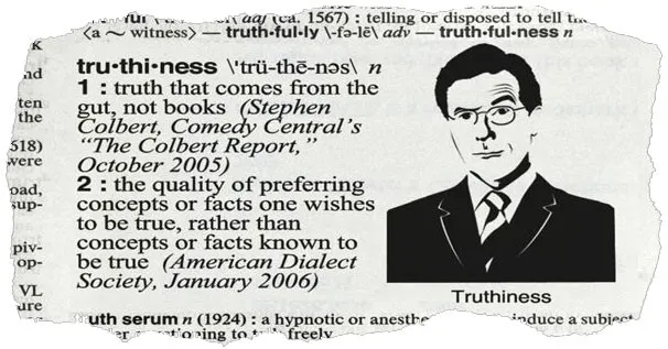 Dictionary-style clipping defining truthiness